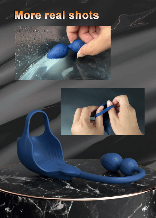 הפלאג המופלא App רוטט טבעת לזין/ביצים/נקודת G