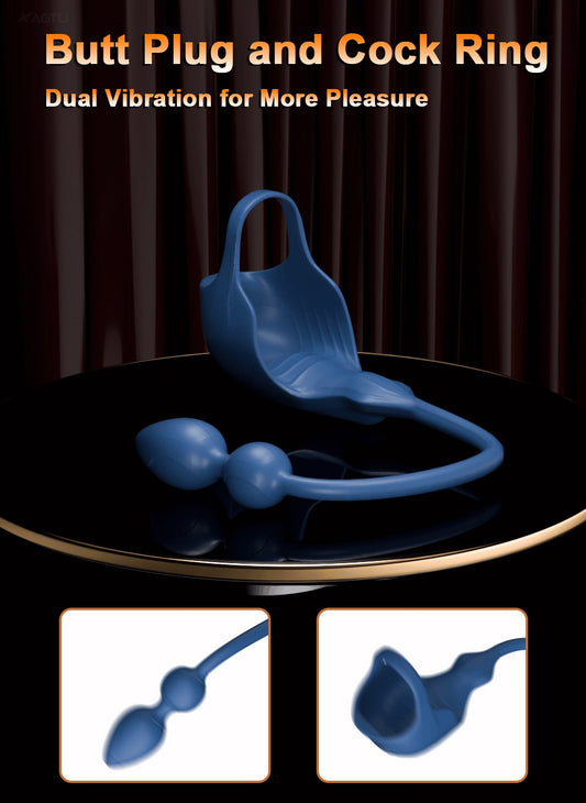 הפלאג המופלא App רוטט טבעת לזין/ביצים/נקודת G