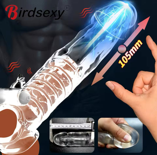 מאריך סיליקון רוטט