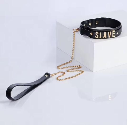 קולר ורצועה SLAVE