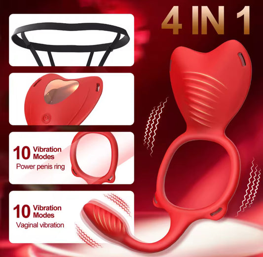 חגורת רטט לאישה 4 ב 1