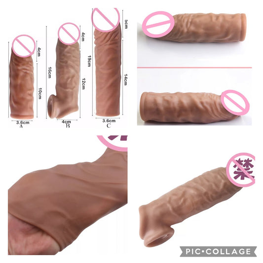 שרוול סיליקון להגדלה/הרחבה/עיבוי s/m/l 149/159/169₪