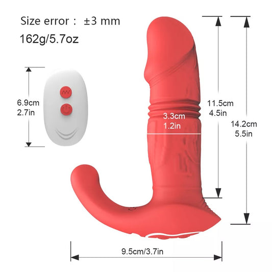 פלאג ויברטור G נטען מזיין לבד עם שלט