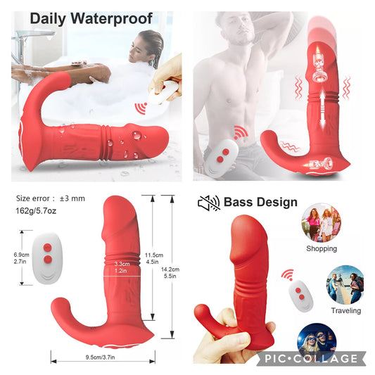 פלאג ויברטור G נטען מזיין לבד עם שלט