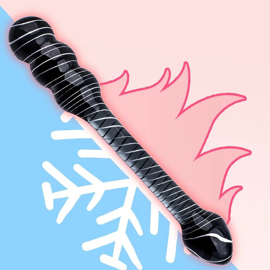 פיירקס קריסטל זכוכית דילדו גדול ועבה