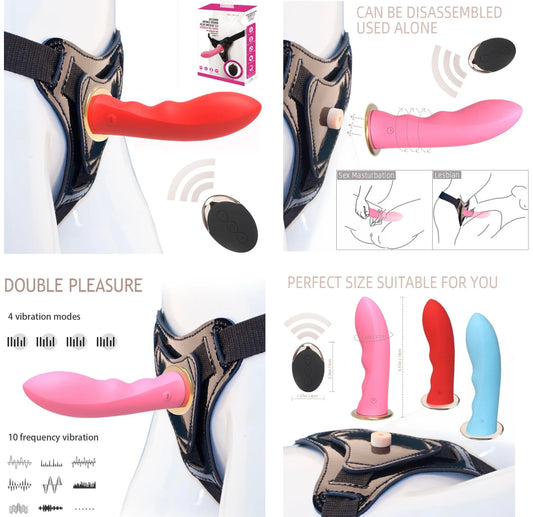 סטרפאון רוטט - חגורת זין/דילדו/ויברטור/נטען