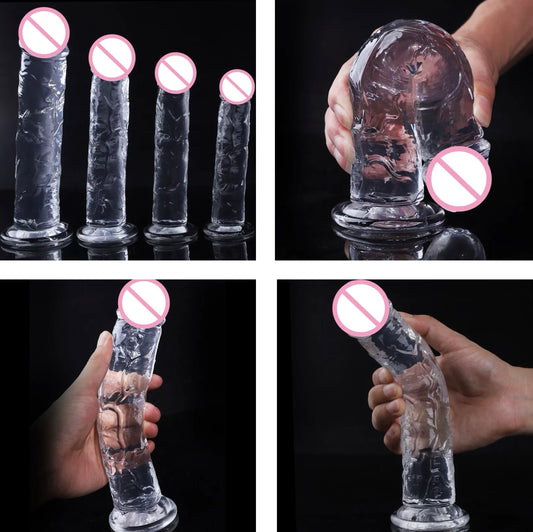 דילדו סיליקון שקוף