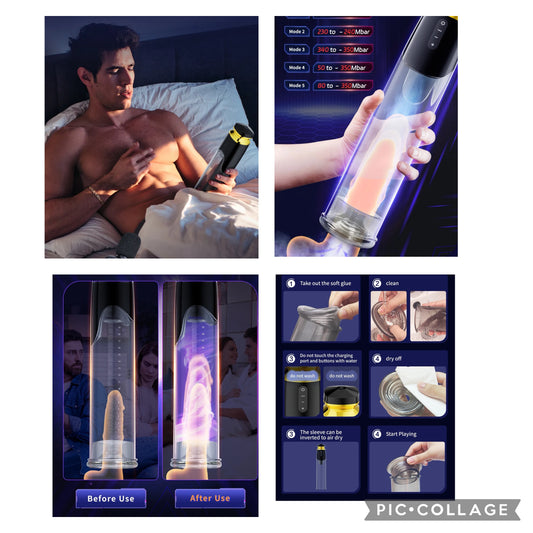 משאבת זין עוצמתית MONSTER חשמלית נטענת