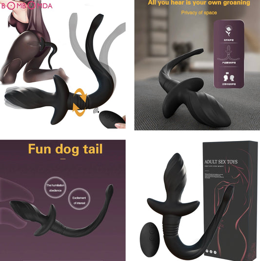 הזנב הרוטט - פלאג אנאלי בצורת זנב רוטט עם שלט