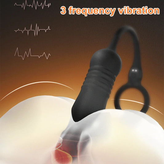 מזיין מפנק מתלבש - ויברטור/עיסוי הערמונית/מתלבש/נטען/שלט