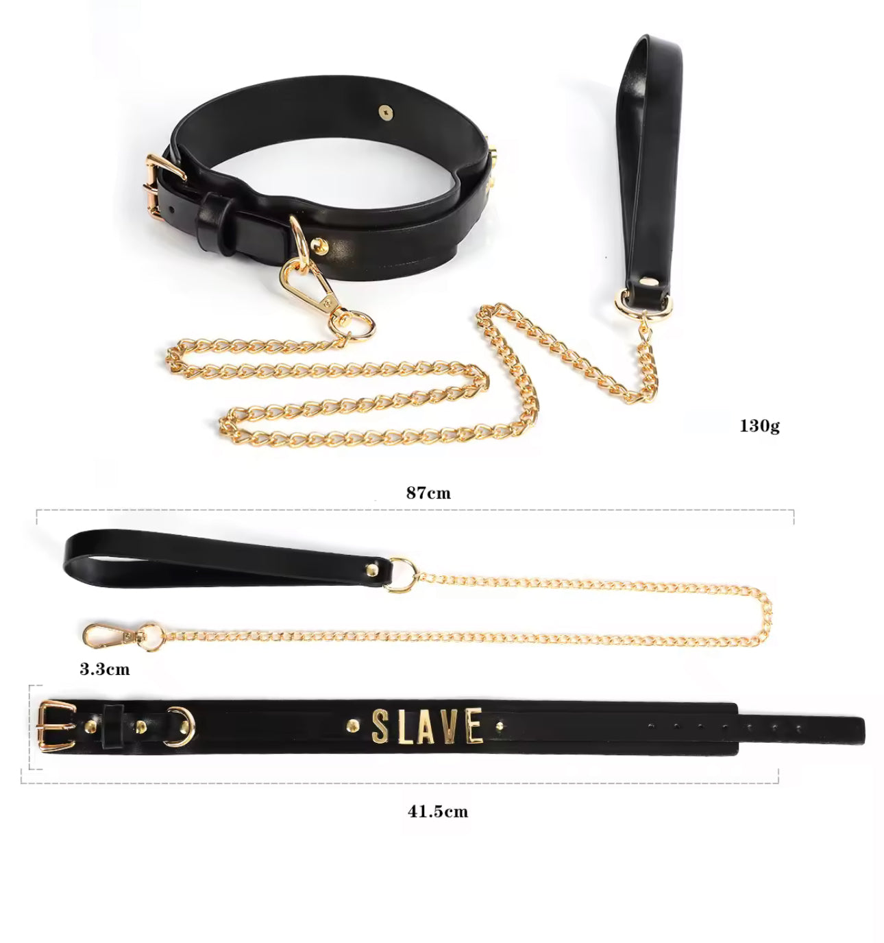 קולר ורצועה SLAVE