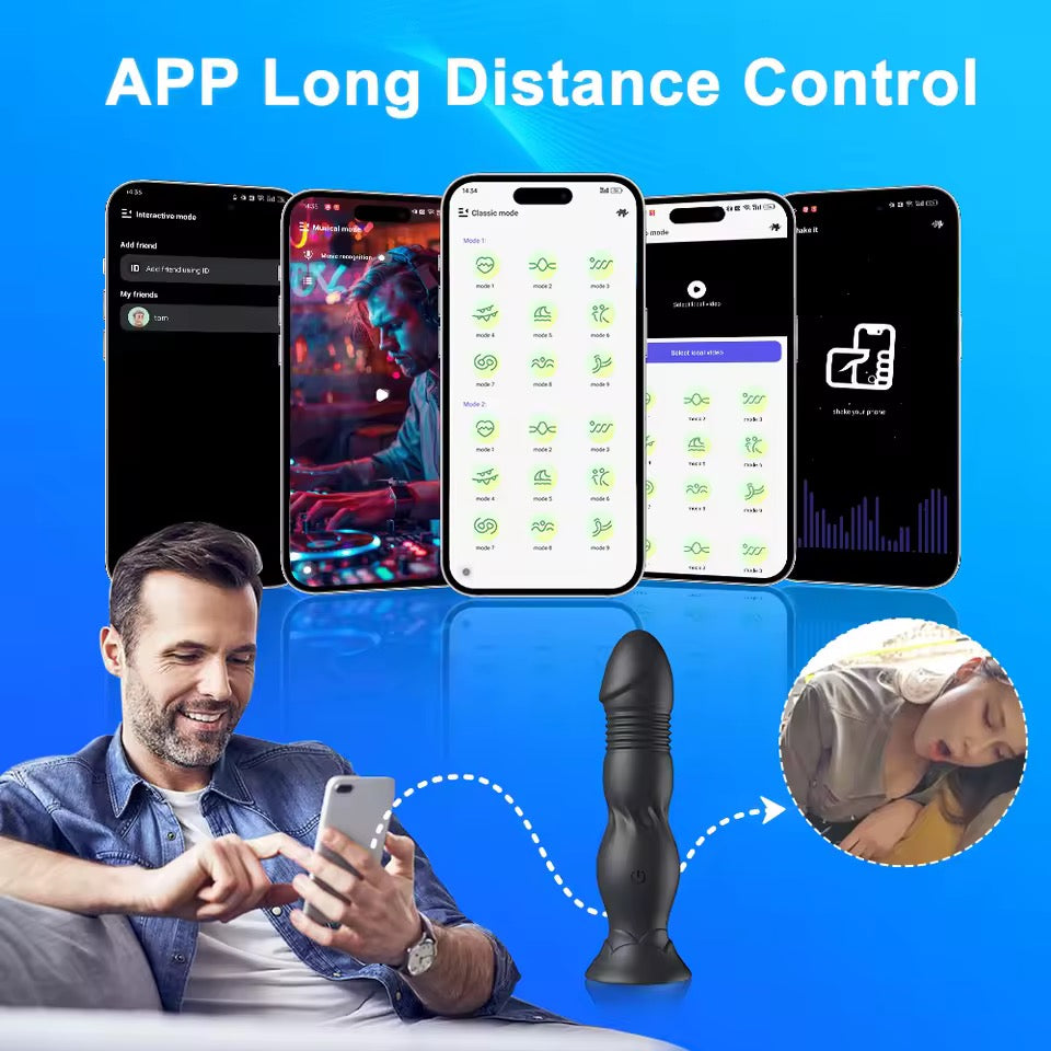 הטיל המזיין 9 מצבים- פלאג ואקום רוטט מזיין מתחמם App