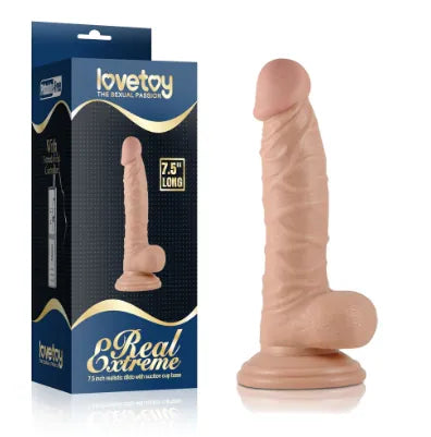 דילדו ויברטור ריאליסטי 18.7 ס״מ