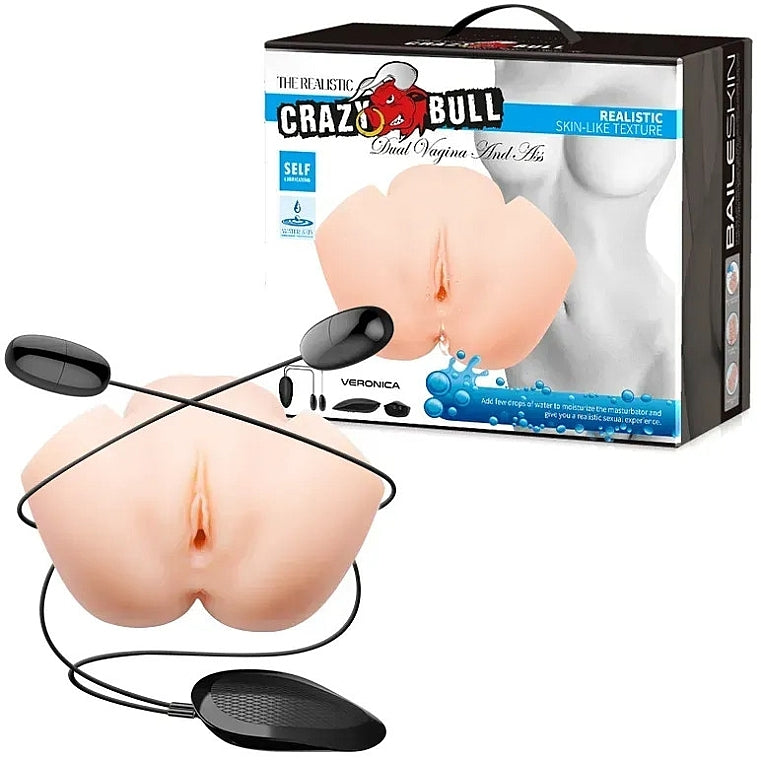 ישבן ריאליסטי רוטט 2 חורים