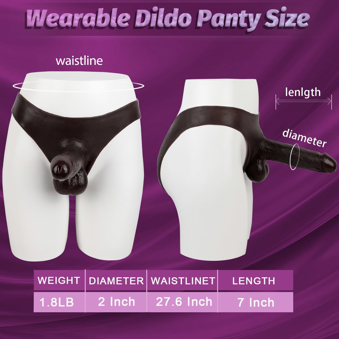 סטרפ און סיליקון חלול/לא חלול