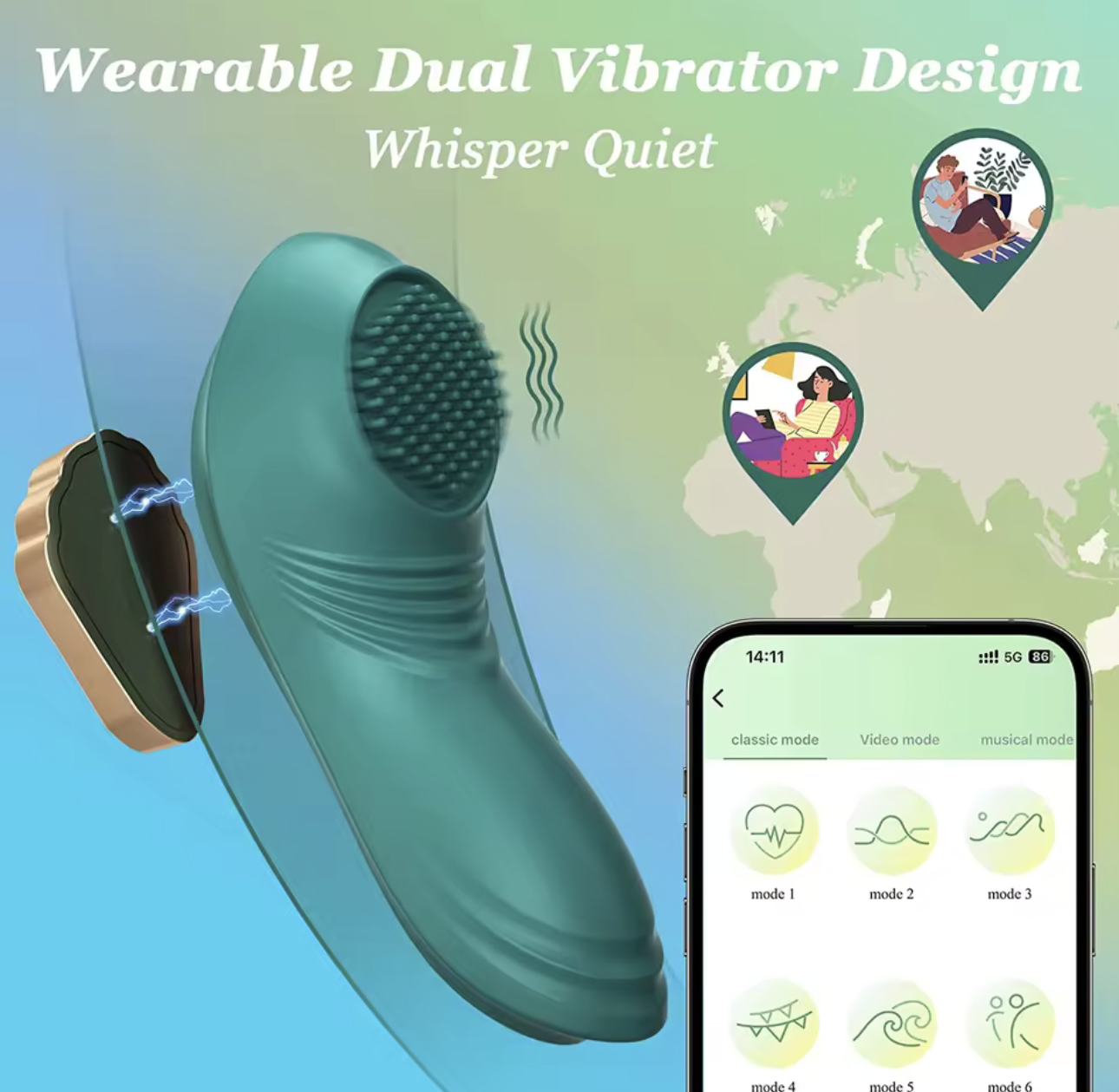 ויברטור סמוי תחתונית לוהט App