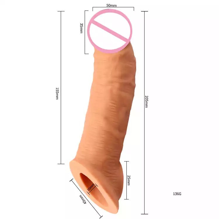 שרוול קונדום גדול ועבה מאוד 21 מאריך ומעבה