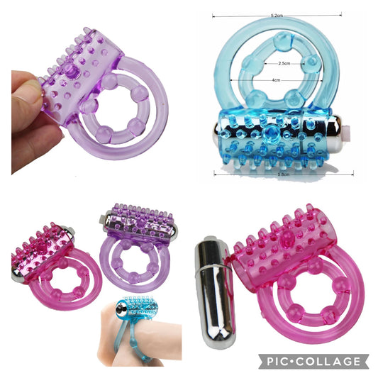 טבעת רוטטת כפולה CockRing Vibrates