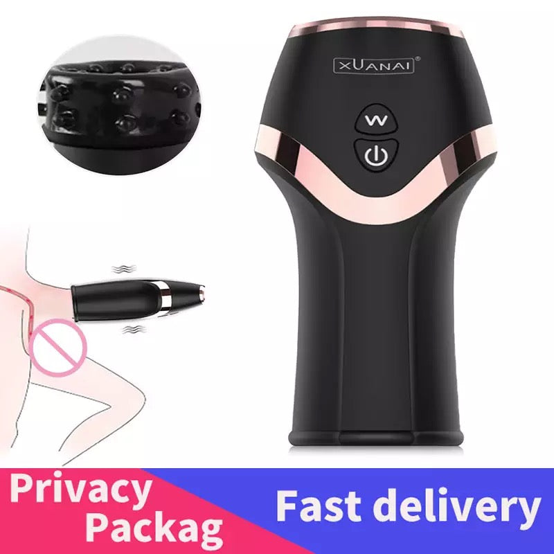 Mastuburator מאונן רוטט 12 לזקפה והשפרצה נטען