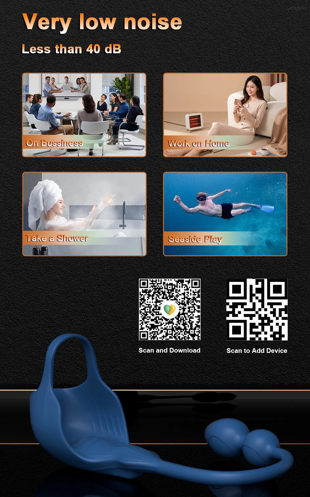 הפלאג המופלא App רוטט טבעת לזין/ביצים/נקודת G