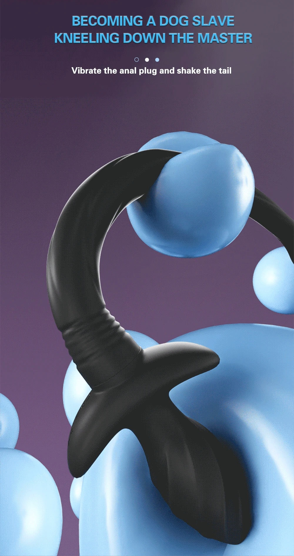 הזנב הרוטט - פלאג אנאלי בצורת זנב רוטט עם שלט