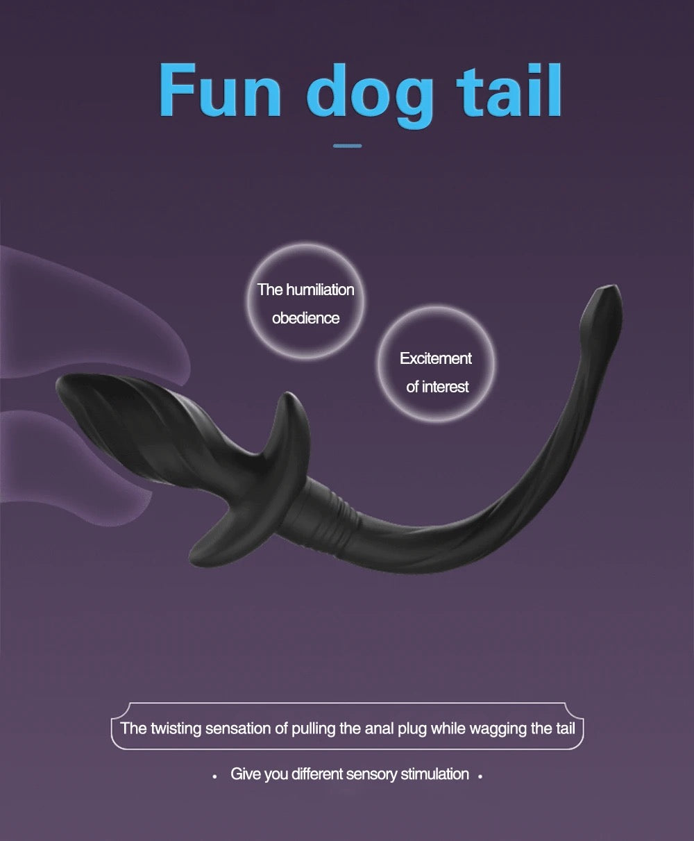 הזנב הרוטט - פלאג אנאלי בצורת זנב רוטט עם שלט