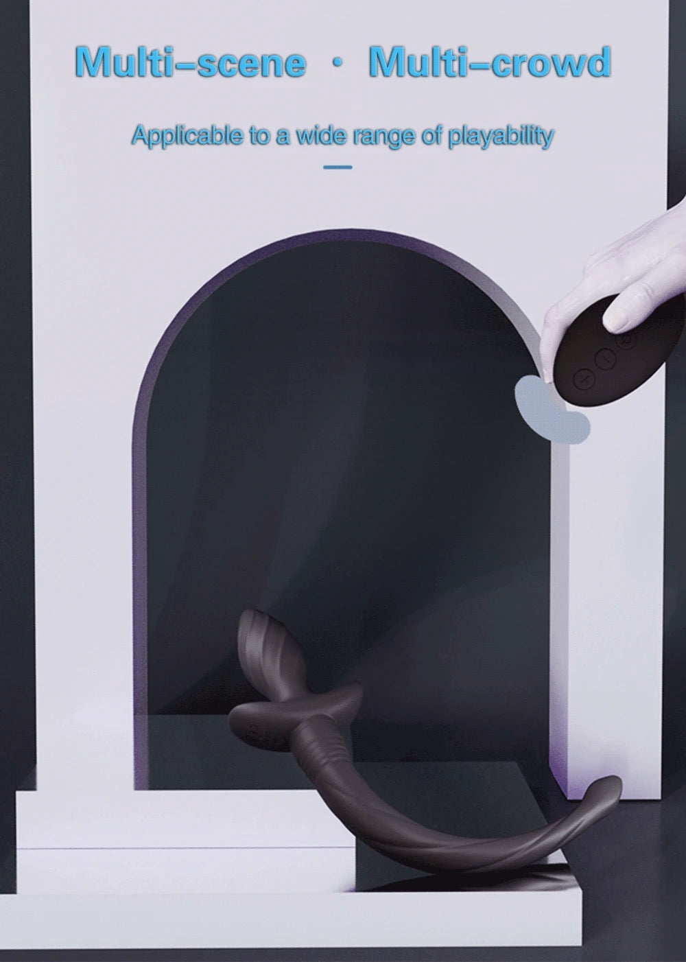 הזנב הרוטט - פלאג אנאלי בצורת זנב רוטט עם שלט