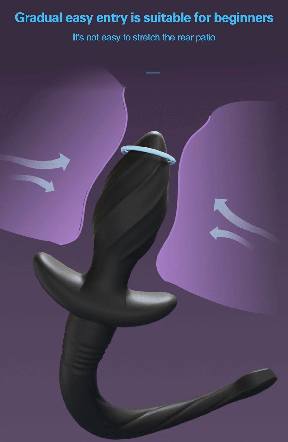 הזנב הרוטט - פלאג אנאלי בצורת זנב רוטט עם שלט