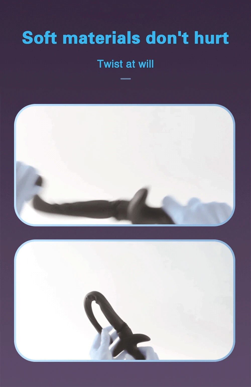 הזנב הרוטט - פלאג אנאלי בצורת זנב רוטט עם שלט