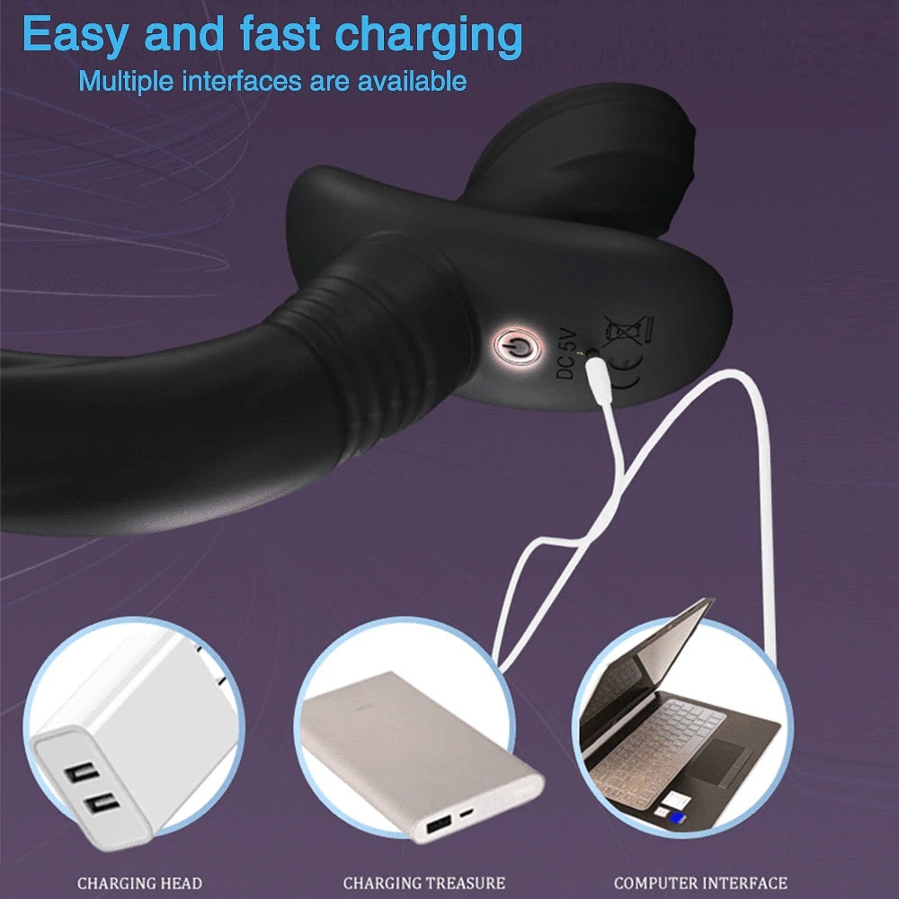 הזנב הרוטט - פלאג אנאלי בצורת זנב רוטט עם שלט