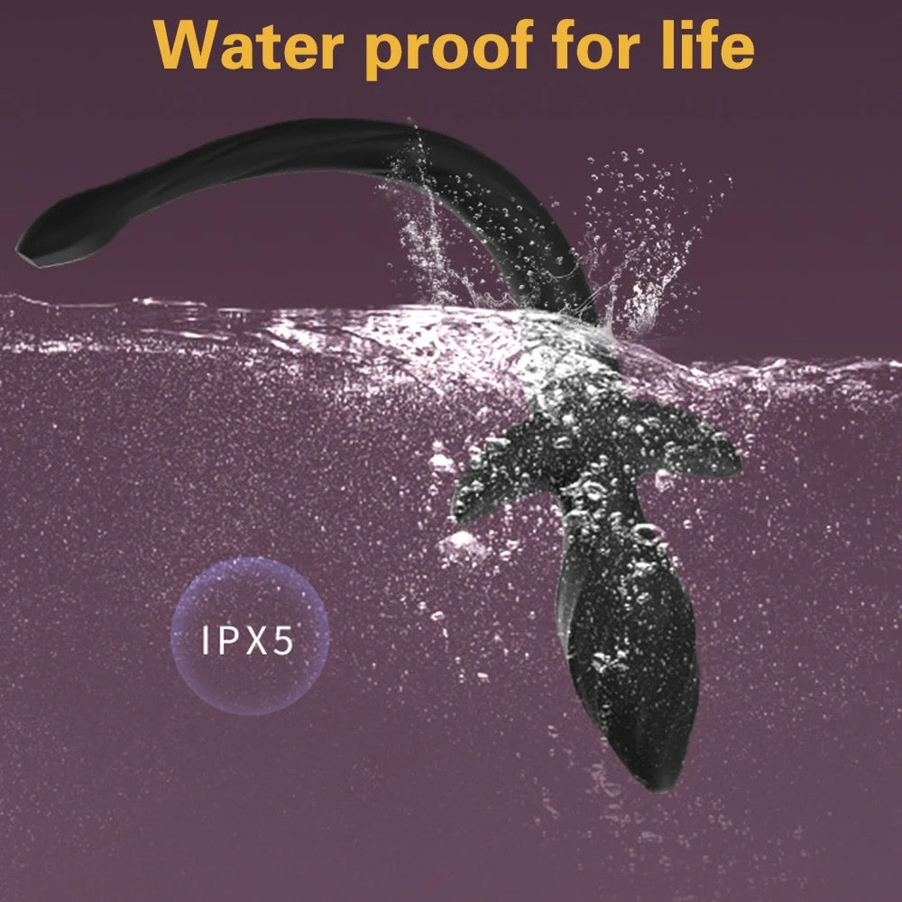 הזנב הרוטט - פלאג אנאלי בצורת זנב רוטט עם שלט