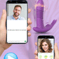 ארנב מזיין רוקד - ויברטור מסתובב רוקד/דילדו/מוגן מים - באמצעות אפליקציה מרחוק App Bluetooth/‏USB נטען